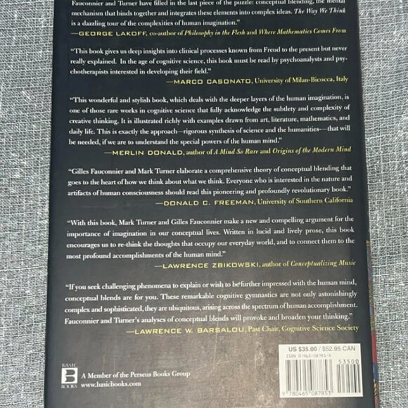 BRAND NEW Book The Way We Think by Fauconnier and Turner - Picture 5 of 5